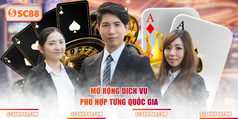 Mở rộng dịch vụ phù hợp từng quốc gia